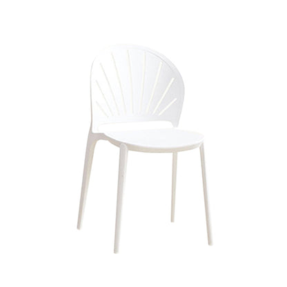 Küche zeitgenössischer Essstuhl Plastikstapel -Seitenstuhl