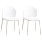 Küche zeitgenössischer Essstuhl Plastikstapel -Seitenstuhl