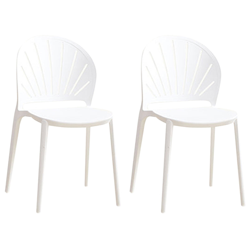 Küche zeitgenössischer Essstuhl Plastikstapel -Seitenstuhl