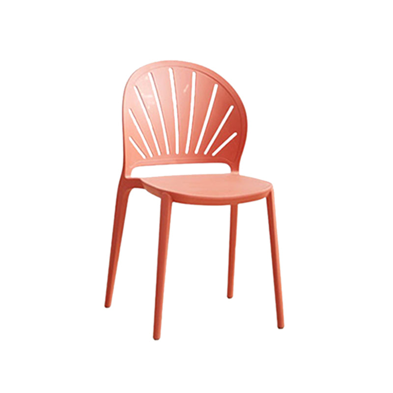 Küche zeitgenössischer Essstuhl Plastikstapel -Seitenstuhl