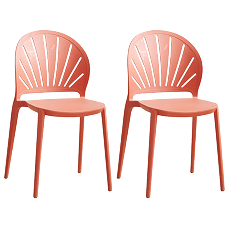 Küche zeitgenössischer Essstuhl Plastikstapel -Seitenstuhl