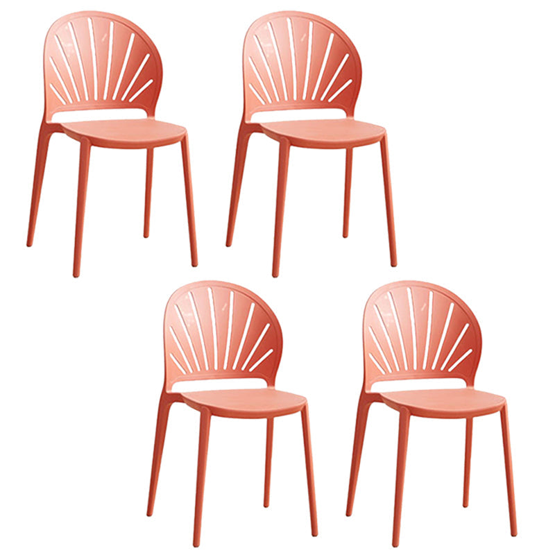 Küche zeitgenössischer Essstuhl Plastikstapel -Seitenstuhl