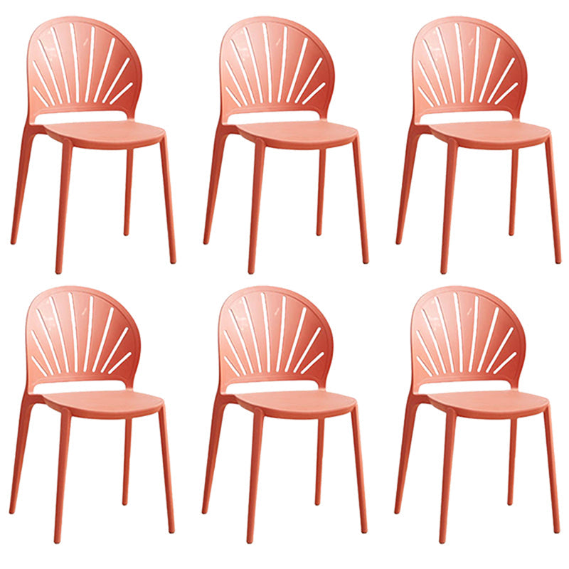 Küche zeitgenössischer Essstuhl Plastikstapel -Seitenstuhl