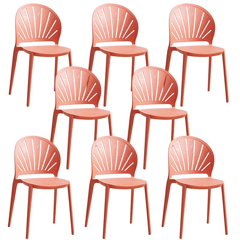 Küche zeitgenössischer Essstuhl Plastikstapel -Seitenstuhl