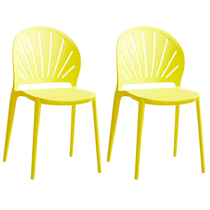 Küche zeitgenössischer Essstuhl Plastikstapel -Seitenstuhl
