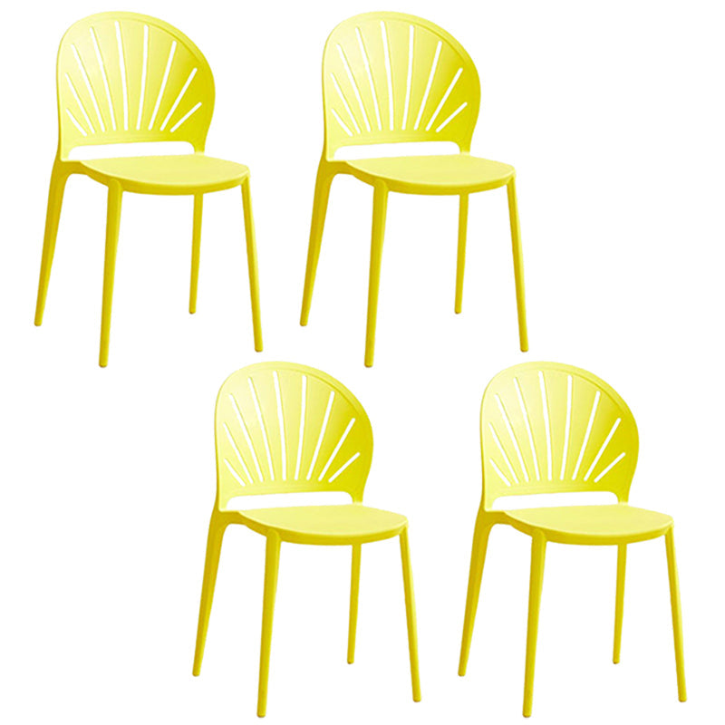Küche zeitgenössischer Essstuhl Plastikstapel -Seitenstuhl