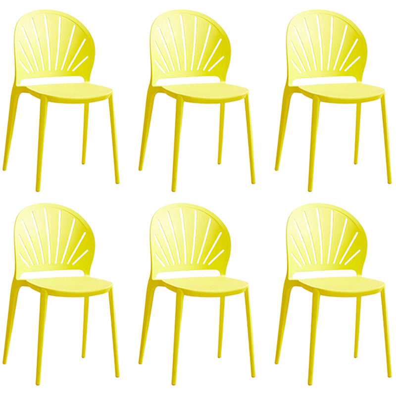 Küche zeitgenössischer Essstuhl Plastikstapel -Seitenstuhl