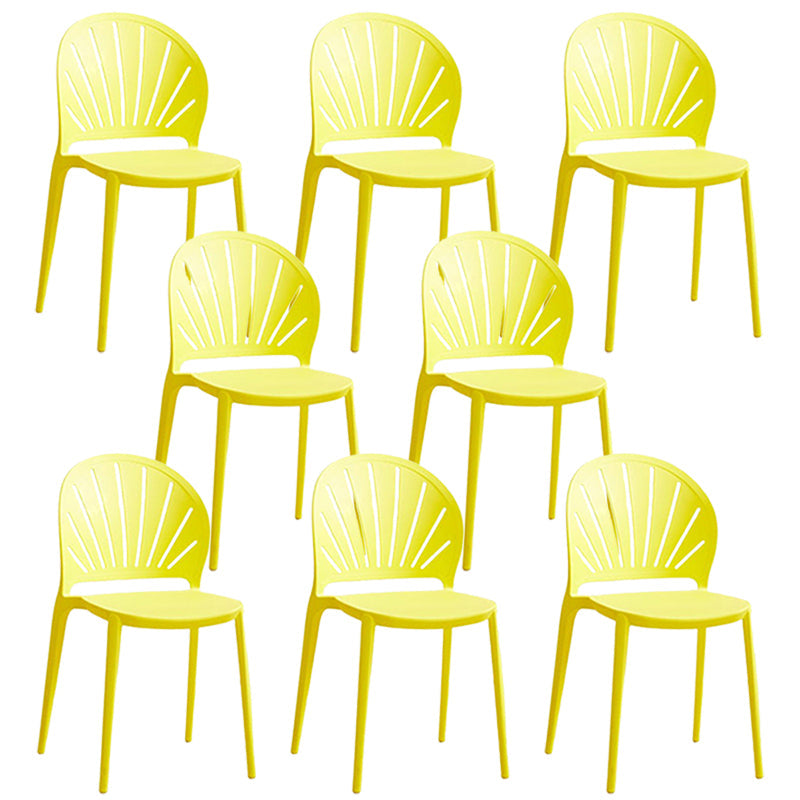 Küche zeitgenössischer Essstuhl Plastikstapel -Seitenstuhl