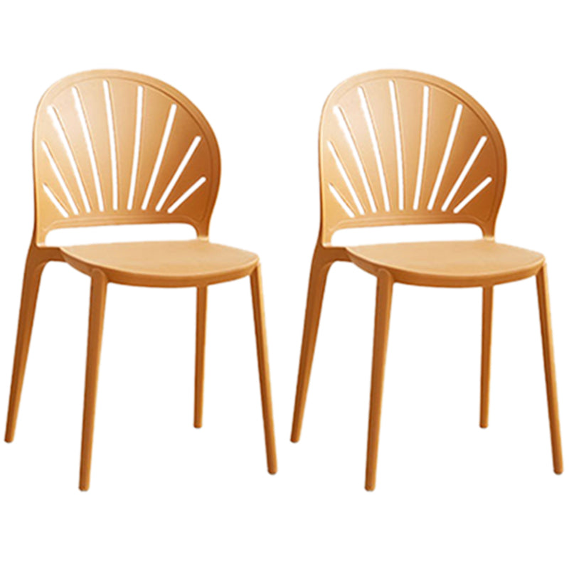 Küche zeitgenössischer Essstuhl Plastikstapel -Seitenstuhl