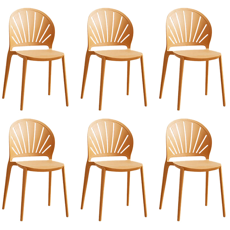 Küche zeitgenössischer Essstuhl Plastikstapel -Seitenstuhl