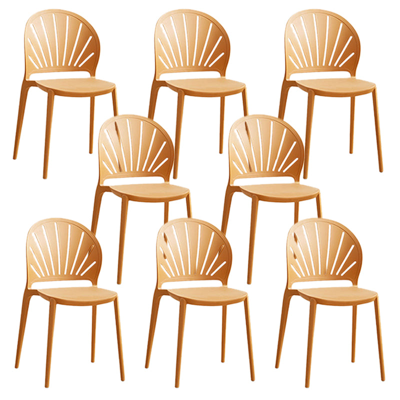 Küche zeitgenössischer Essstuhl Plastikstapel -Seitenstuhl