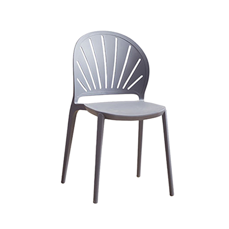 Küche zeitgenössischer Essstuhl Plastikstapel -Seitenstuhl