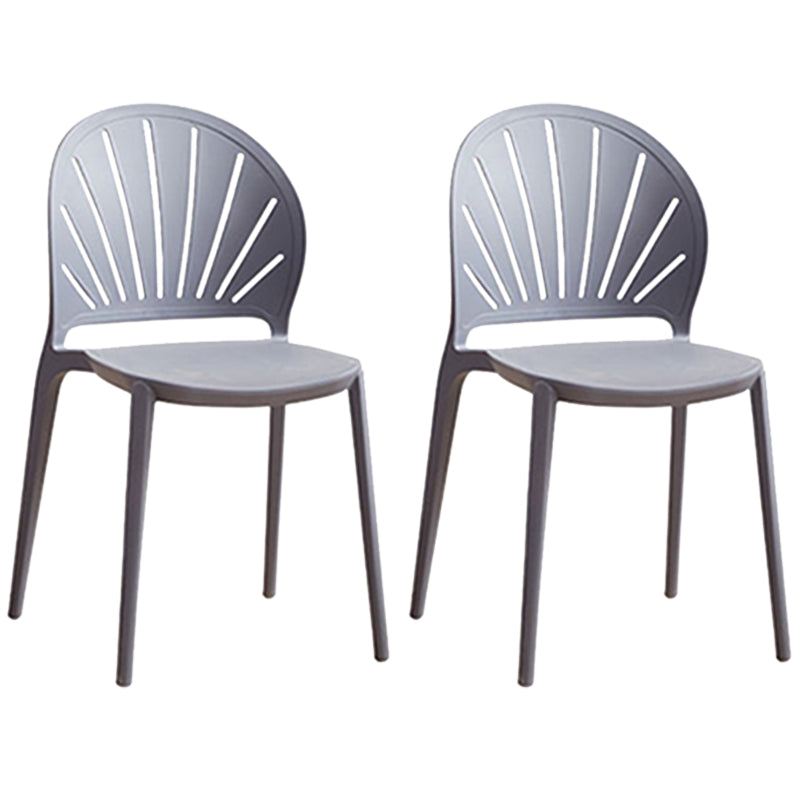 Küche zeitgenössischer Essstuhl Plastikstapel -Seitenstuhl