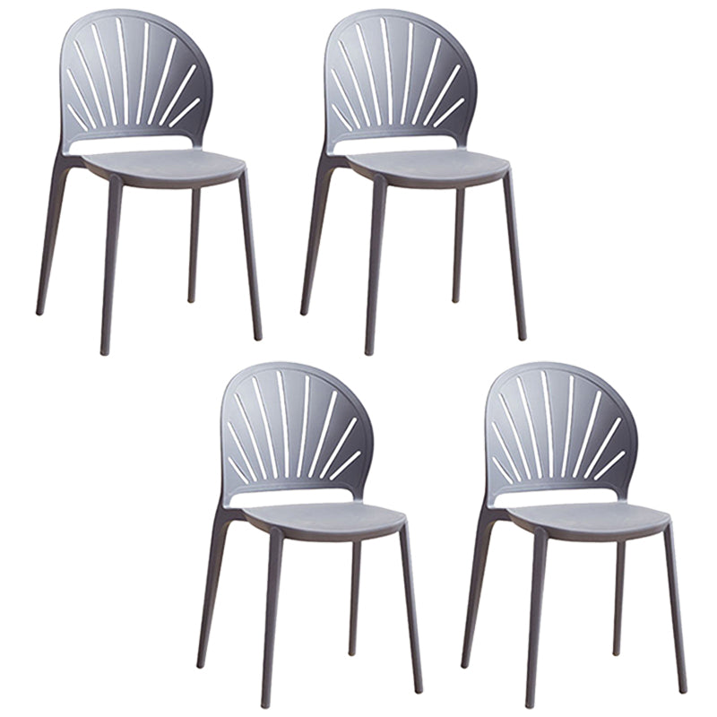 Küche zeitgenössischer Essstuhl Plastikstapel -Seitenstuhl