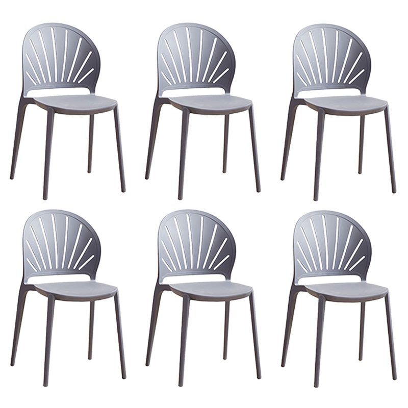 Küche zeitgenössischer Essstuhl Plastikstapel -Seitenstuhl