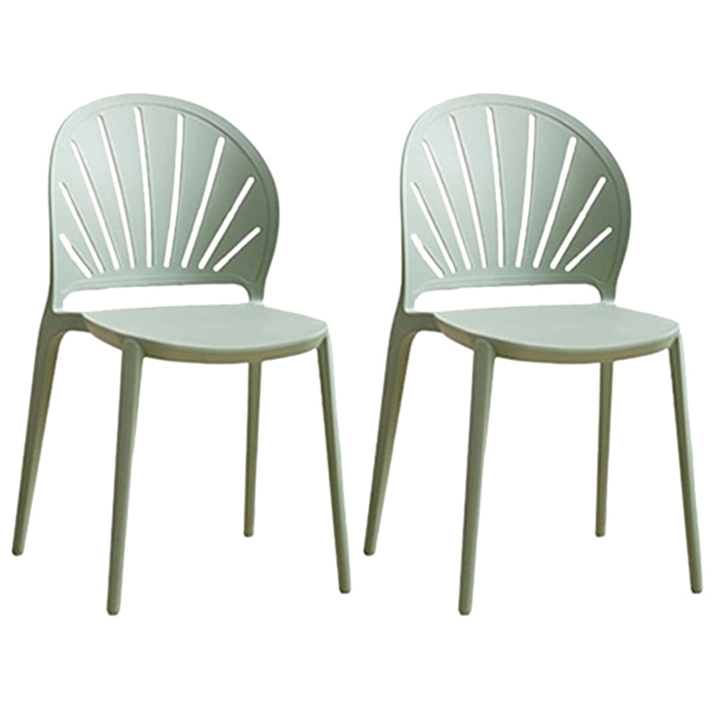 Küche zeitgenössischer Essstuhl Plastikstapel -Seitenstuhl