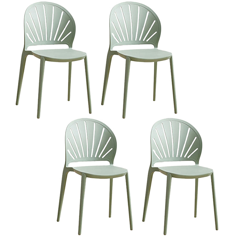 Küche zeitgenössischer Essstuhl Plastikstapel -Seitenstuhl