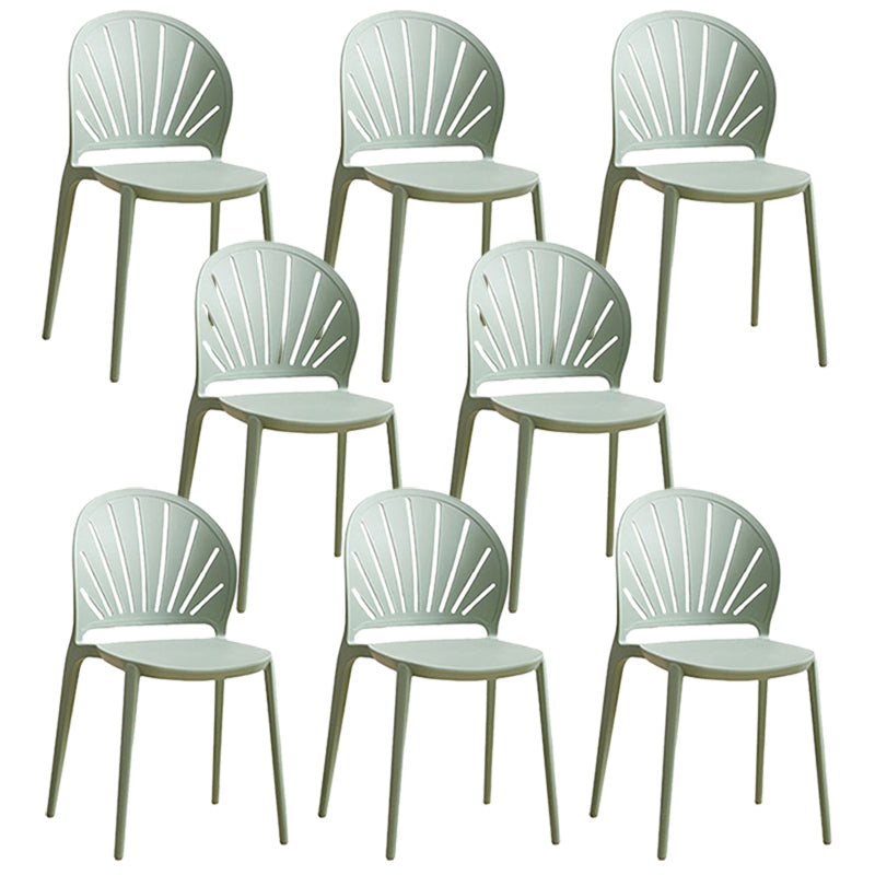 Küche zeitgenössischer Essstuhl Plastikstapel -Seitenstuhl