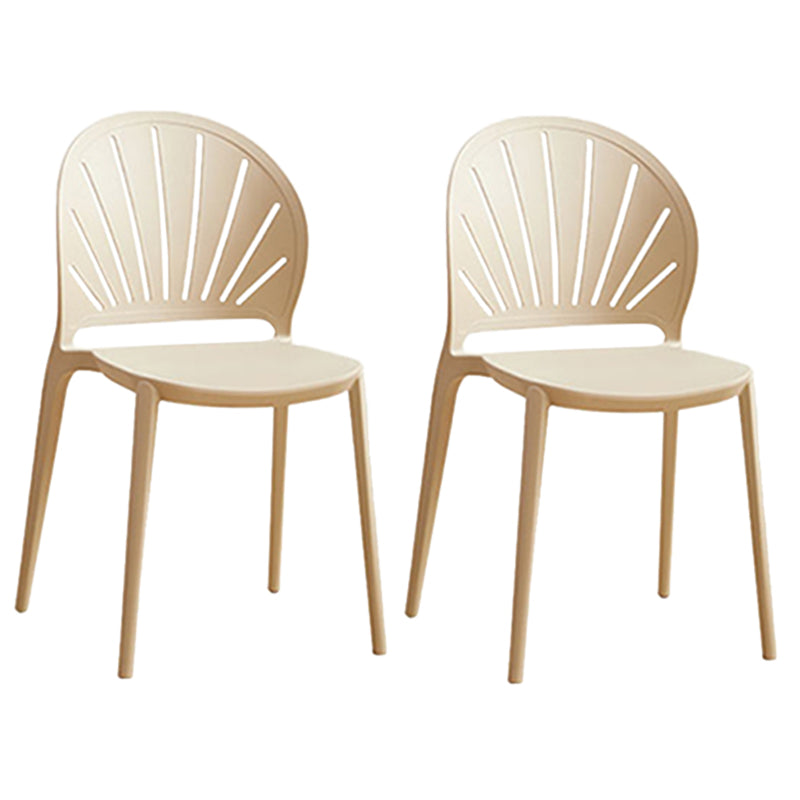 Küche zeitgenössischer Essstuhl Plastikstapel -Seitenstuhl