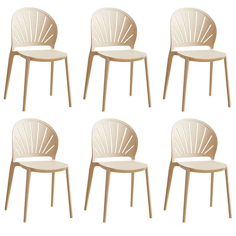 Küche zeitgenössischer Essstuhl Plastikstapel -Seitenstuhl