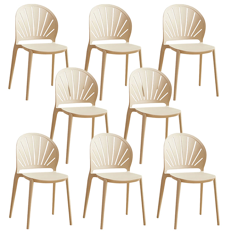 Küche zeitgenössischer Essstuhl Plastikstapel -Seitenstuhl