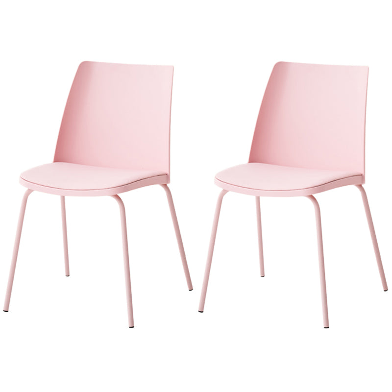 Dining Room Armless Dining Chair Home Metal Parsons Dining Chair