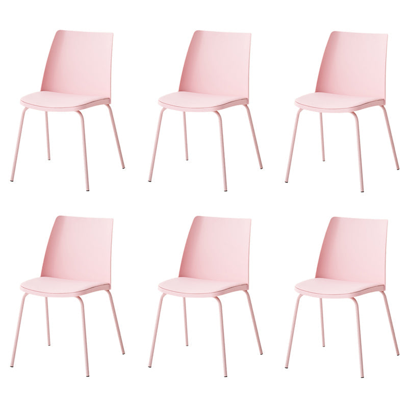 Dining Room Armless Dining Chair Home Metal Parsons Dining Chair