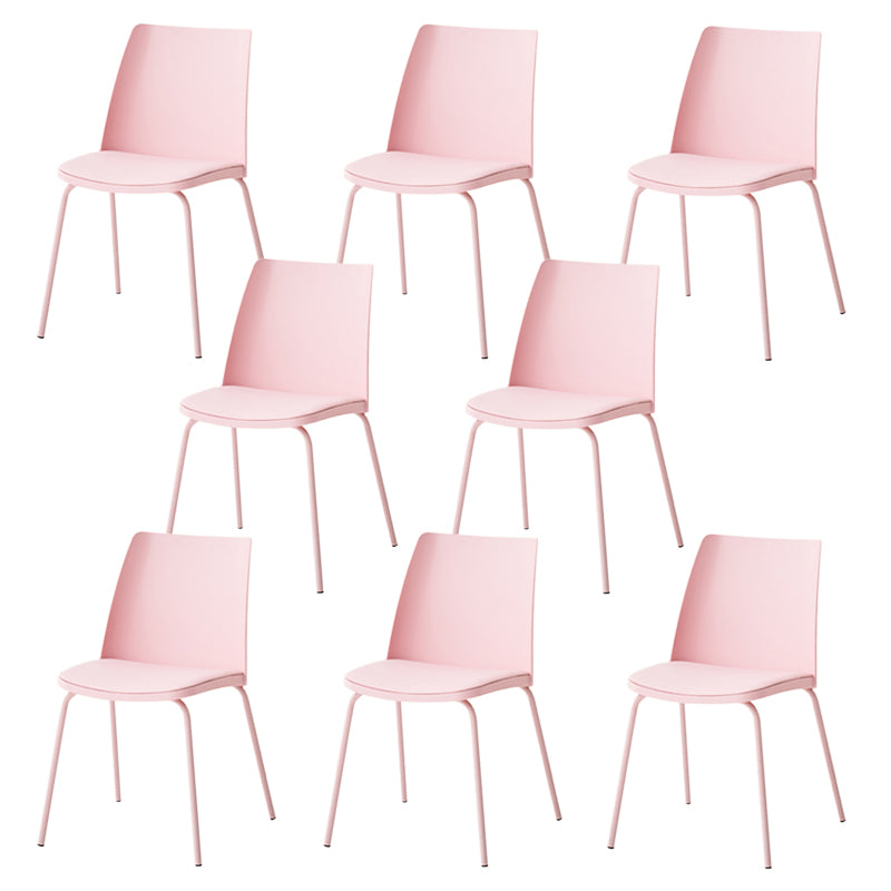 Dining Room Armless Dining Chair Home Metal Parsons Dining Chair