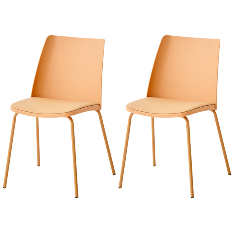 Dining Room Armless Dining Chair Home Metal Parsons Dining Chair