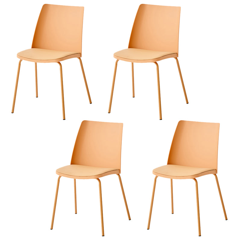 Dining Room Armless Dining Chair Home Metal Parsons Dining Chair