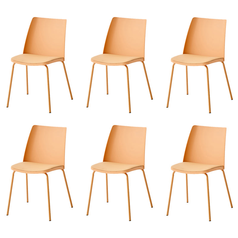 Dining Room Armless Dining Chair Home Metal Parsons Dining Chair