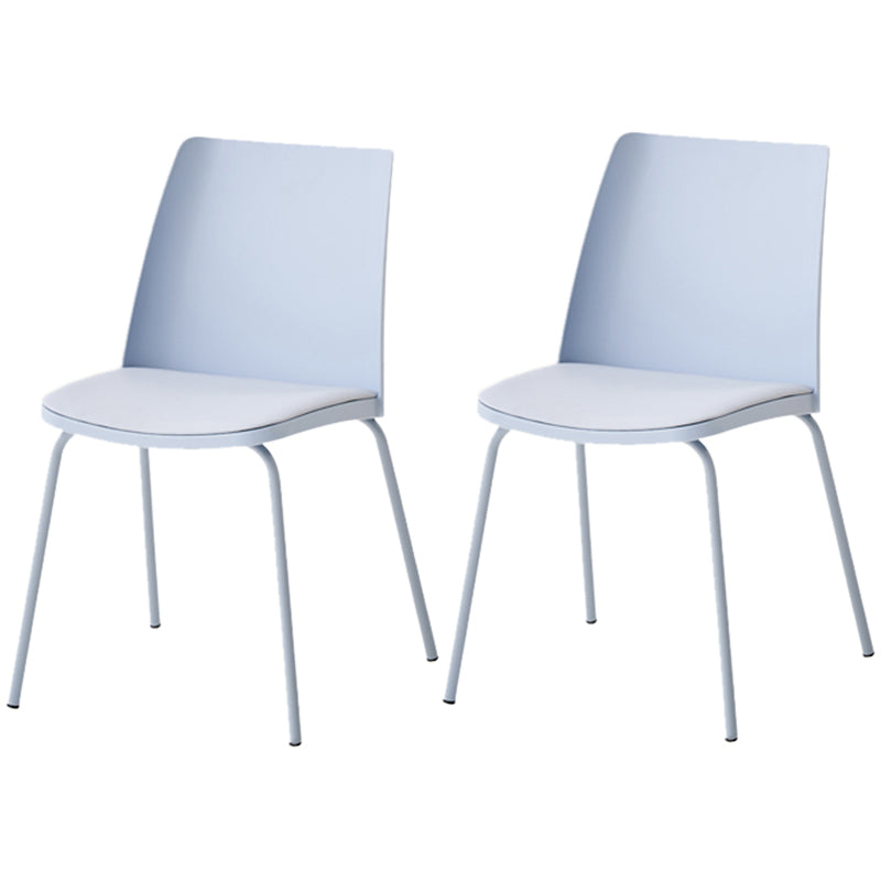 Dining Room Armless Dining Chair Home Metal Parsons Dining Chair