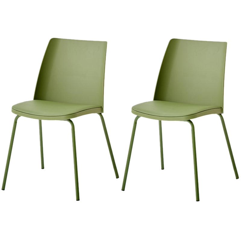 Dining Room Armless Dining Chair Home Metal Parsons Dining Chair