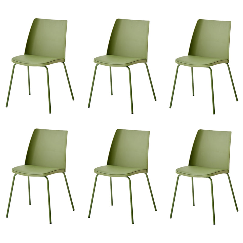 Dining Room Armless Dining Chair Home Metal Parsons Dining Chair