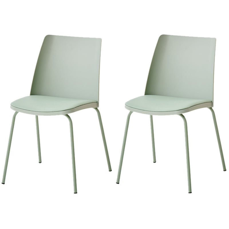 Dining Room Armless Dining Chair Home Metal Parsons Dining Chair