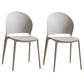 Contemporary Dining Room Dining Chair Plastic Stacking Side Chair Grey 2 Piece Set Clearhalo 'Dining Chairs' 'Dining Tables & Seating' 'dining_chair' 'furn' 'furn_dining_chair' 'Furniture' 'Kitchen & Dining Furniture' 7075471