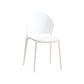 Contemporary Dining Room Dining Chair Plastic Stacking Side Chair White 1 Piece Clearhalo 'Dining Chairs' 'Dining Tables & Seating' 'dining_chair' 'furn' 'furn_dining_chair' 'Furniture' 'Kitchen & Dining Furniture' 7075478