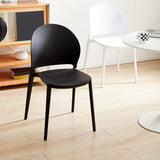 Contemporary Dining Room Dining Chair Plastic Stacking Side Chair Clearhalo 'Dining Chairs' 'Dining Tables & Seating' 'dining_chair' 'furn' 'furn_dining_chair' 'Furniture' 'Kitchen & Dining Furniture' 7075479