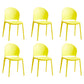 Contemporary Dining Room Dining Chair Plastic Stacking Side Chair Yellow 6 Piece Set Clearhalo 'Dining Chairs' 'Dining Tables & Seating' 'dining_chair' 'furn' 'furn_dining_chair' 'Furniture' 'Kitchen & Dining Furniture' 7075493