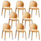 Contemporary Dining Room Dining Chair Plastic Stacking Side Chair Orange 8 Piece Set Clearhalo 'Dining Chairs' 'Dining Tables & Seating' 'dining_chair' 'furn' 'furn_dining_chair' 'Furniture' 'Kitchen & Dining Furniture' 7075499