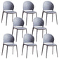 Contemporary Dining Room Dining Chair Plastic Stacking Side Chair Blue 8 Piece Set Clearhalo 'Dining Chairs' 'Dining Tables & Seating' 'dining_chair' 'furn' 'furn_dining_chair' 'Furniture' 'Kitchen & Dining Furniture' 7075504