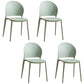 Contemporary Dining Room Dining Chair Plastic Stacking Side Chair Green 4 Piece Set Clearhalo 'Dining Chairs' 'Dining Tables & Seating' 'dining_chair' 'furn' 'furn_dining_chair' 'Furniture' 'Kitchen & Dining Furniture' 7075507