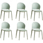 Contemporary Dining Room Dining Chair Plastic Stacking Side Chair Green 6 Piece Set Clearhalo 'Dining Chairs' 'Dining Tables & Seating' 'dining_chair' 'furn' 'furn_dining_chair' 'Furniture' 'Kitchen & Dining Furniture' 7075508