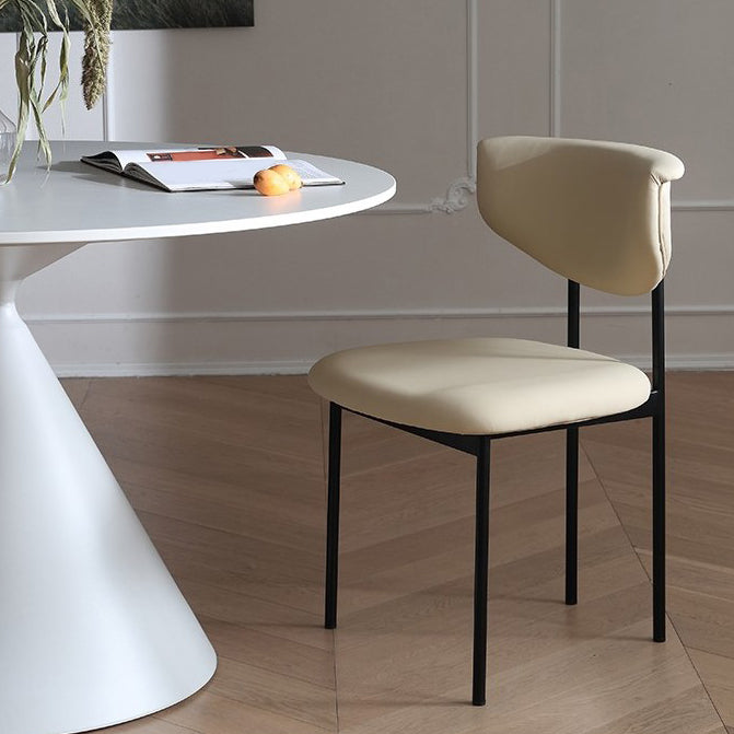 Kitchen Upholstered Armless Chair Industrial Open Back Dining Chair Clearhalo 'Dining Chairs' 'Dining Tables & Seating' 'dining_chair' 'furn' 'furn_dining_chair' 'Furniture' 'Kitchen & Dining Furniture' 7075546