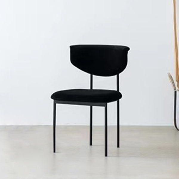 Kitchen Upholstered Armless Chair Industrial Open Back Dining Chair Clearhalo 'Dining Chairs' 'Dining Tables & Seating' 'dining_chair' 'furn' 'furn_dining_chair' 'Furniture' 'Kitchen & Dining Furniture' 7075556