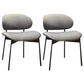 Kitchen Industrial Dining Chair Open Back Upholstered Armless Chair