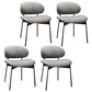 Kitchen Industrial Dining Chair Open Back Upholstered Armless Chair
