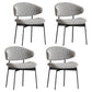 Kitchen Industrial Dining Chair Open Back Upholstered Armless Chair