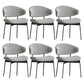 Kitchen Industrial Dining Chair Open Back Upholstered Armless Chair