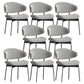 Kitchen Industrial Dining Chair Open Back Upholstered Armless Chair
